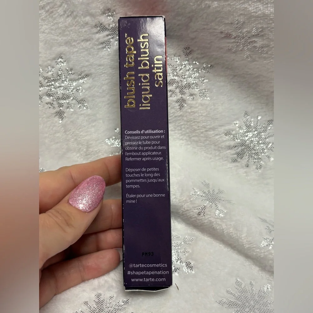Tarte Blush Tape Liquid Blush Satin Buffed Rose Full Size New In Box